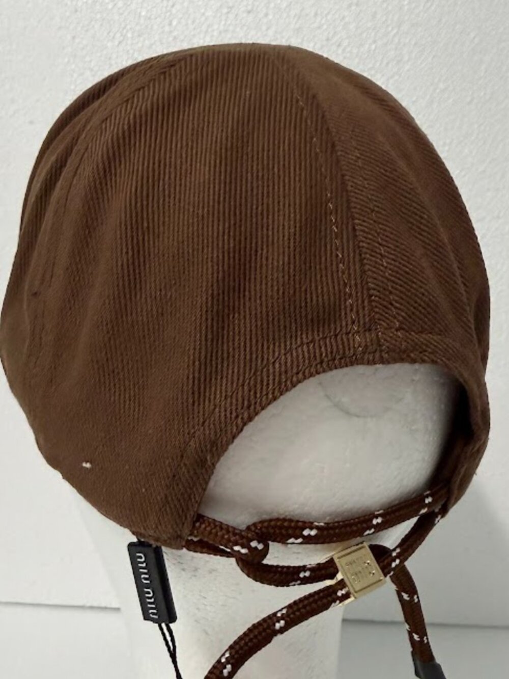 Unisex Brown Minimalist Adjustable Cap Streetwear Aesthetic Rope Strap Hat - Picture 6 of 6